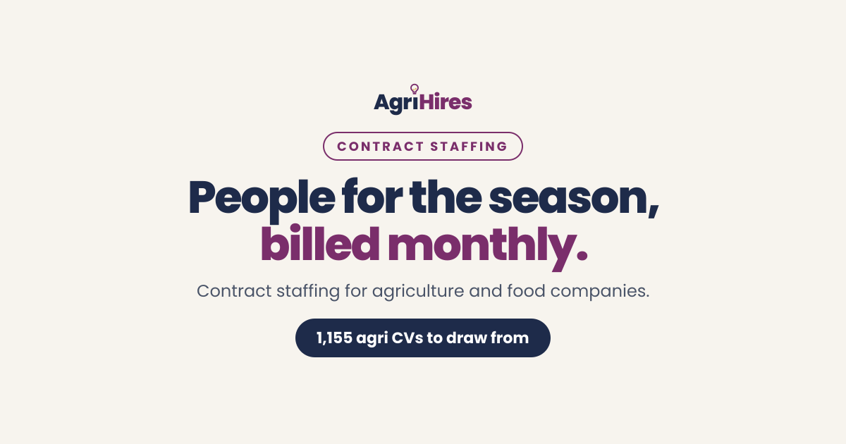 AgriHires contract staffing share card